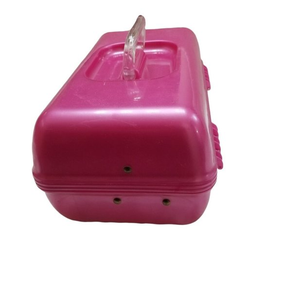 VINTAGE 90s Fuchsia Pink 2622 Caboodle Make-Up Organizer Storage Travel Case - Picture 3 of 12